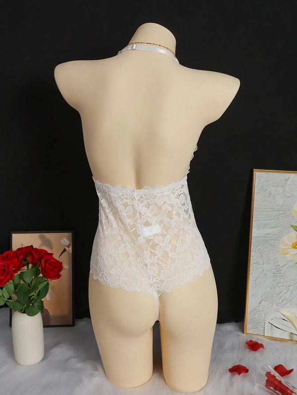 Damskie koronkowe bezprzewodowe seksowne body