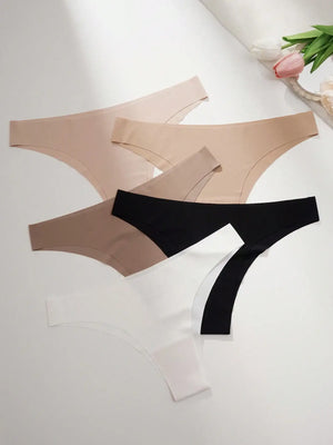 5 sztuk damskich wielokolorowych seksownych przerwanych majtek bikini z natychmiastowym stanem 