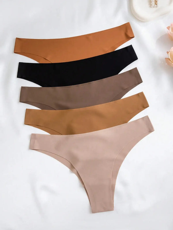 5 sztuk damskich wielokolorowych seksownych przerwanych majtek bikini z natychmiastowym stanem 