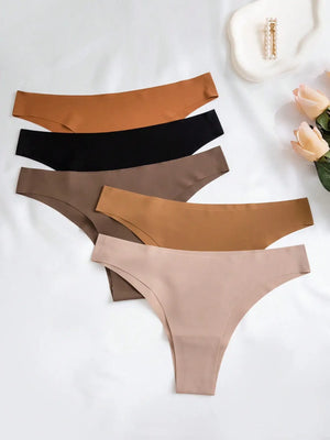 5 sztuk damskich wielokolorowych seksownych przerwanych majtek bikini z natychmiastowym stanem 