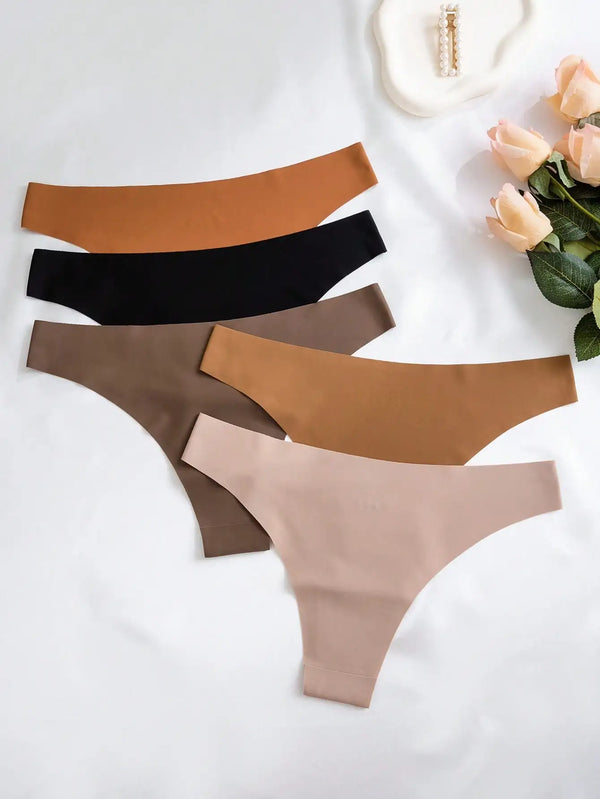 5 sztuk damskich wielokolorowych seksownych przerwanych majtek bikini z natychmiastowym stanem 